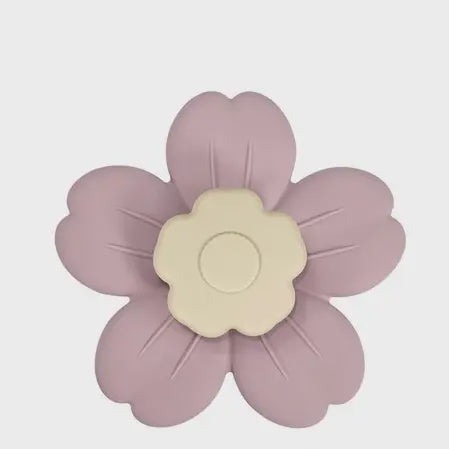 Lilac Daisy Silicone Teether Spinner