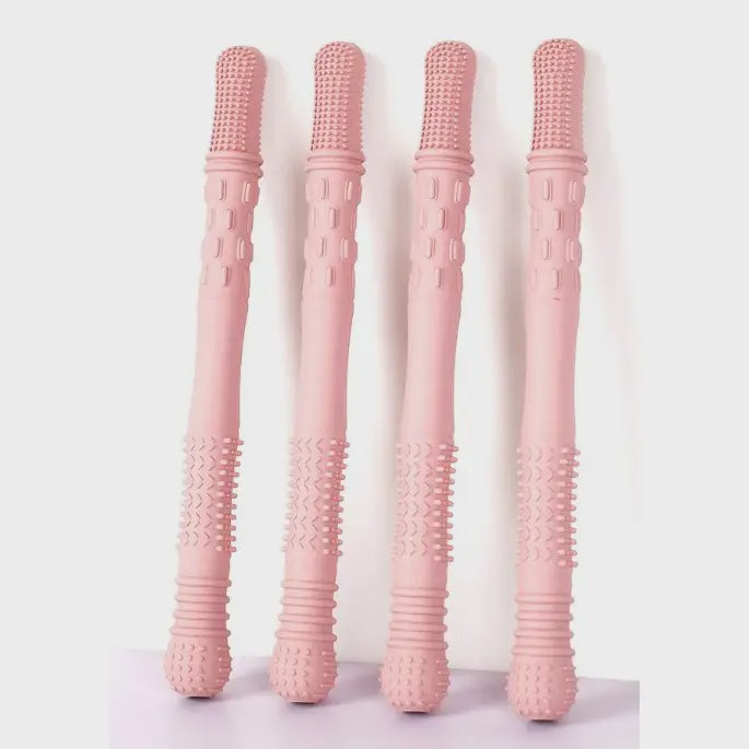 Nuevo Teething Tube in Classic Pink