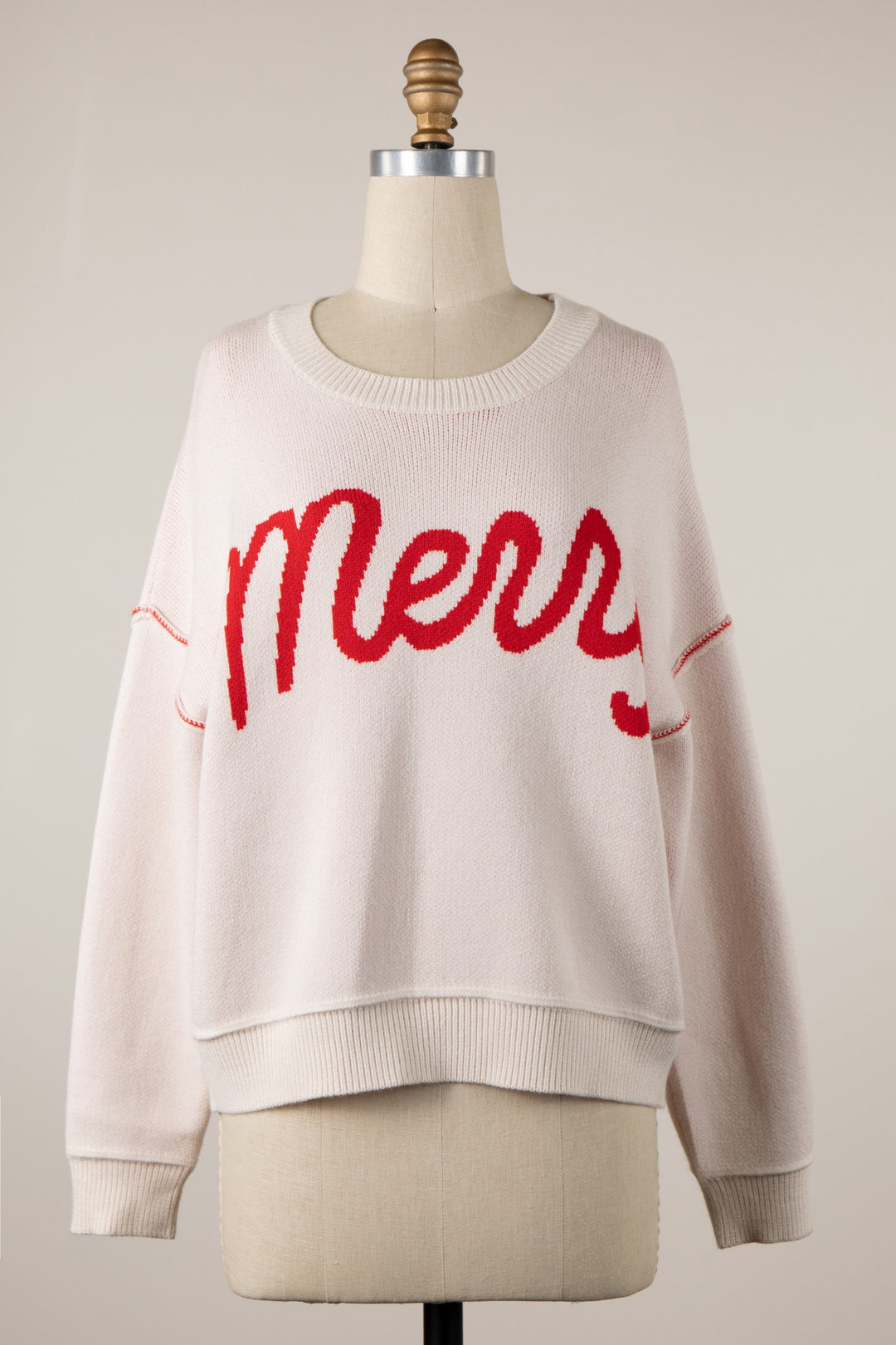 Cursive Merry Sweater