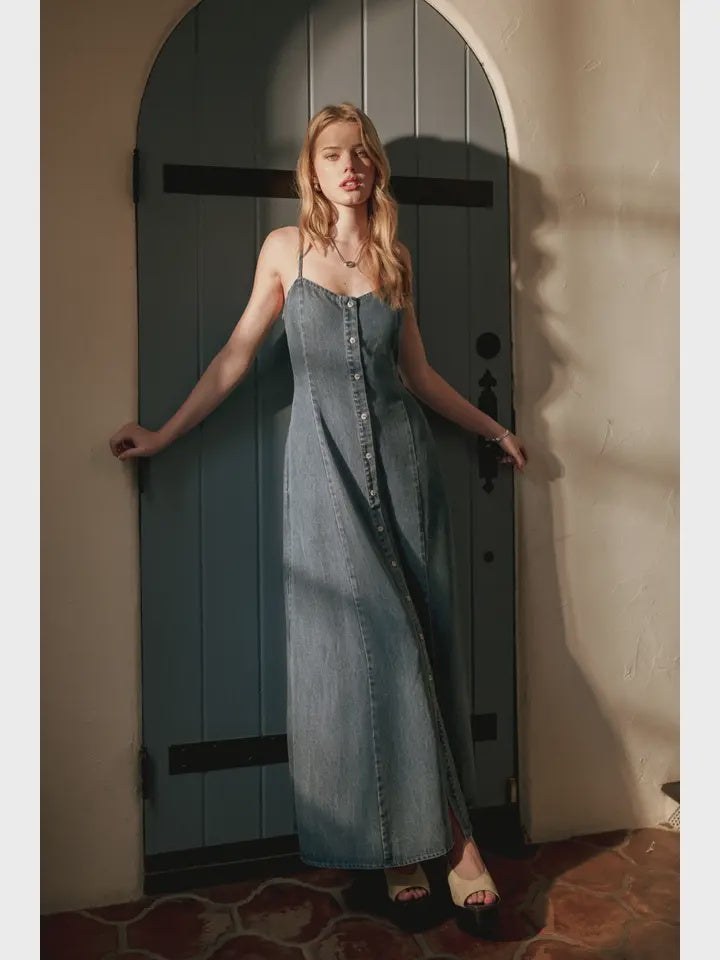 Ora Denim Maxi Dress