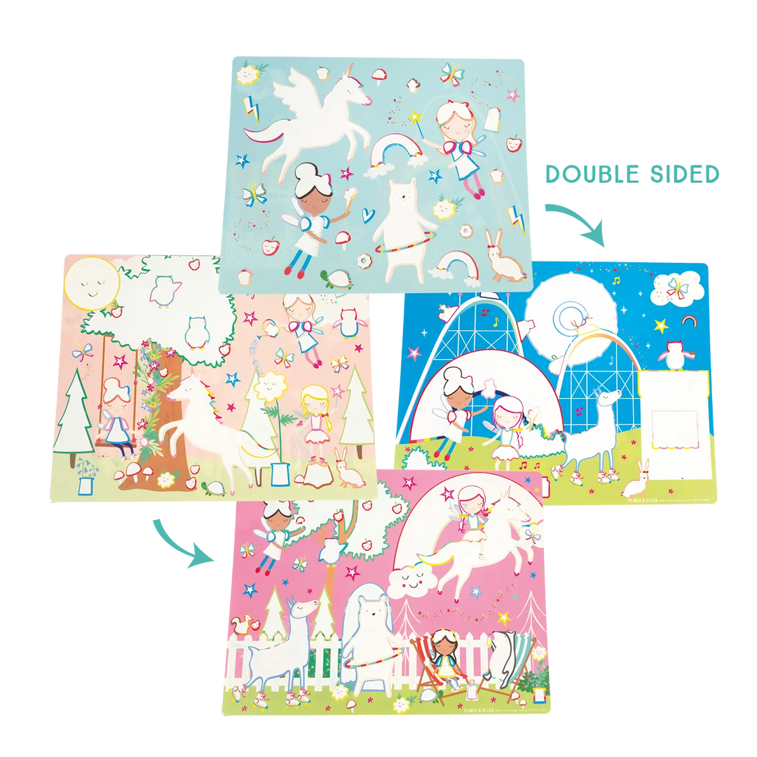 Rainbow Fairy Water Placemats