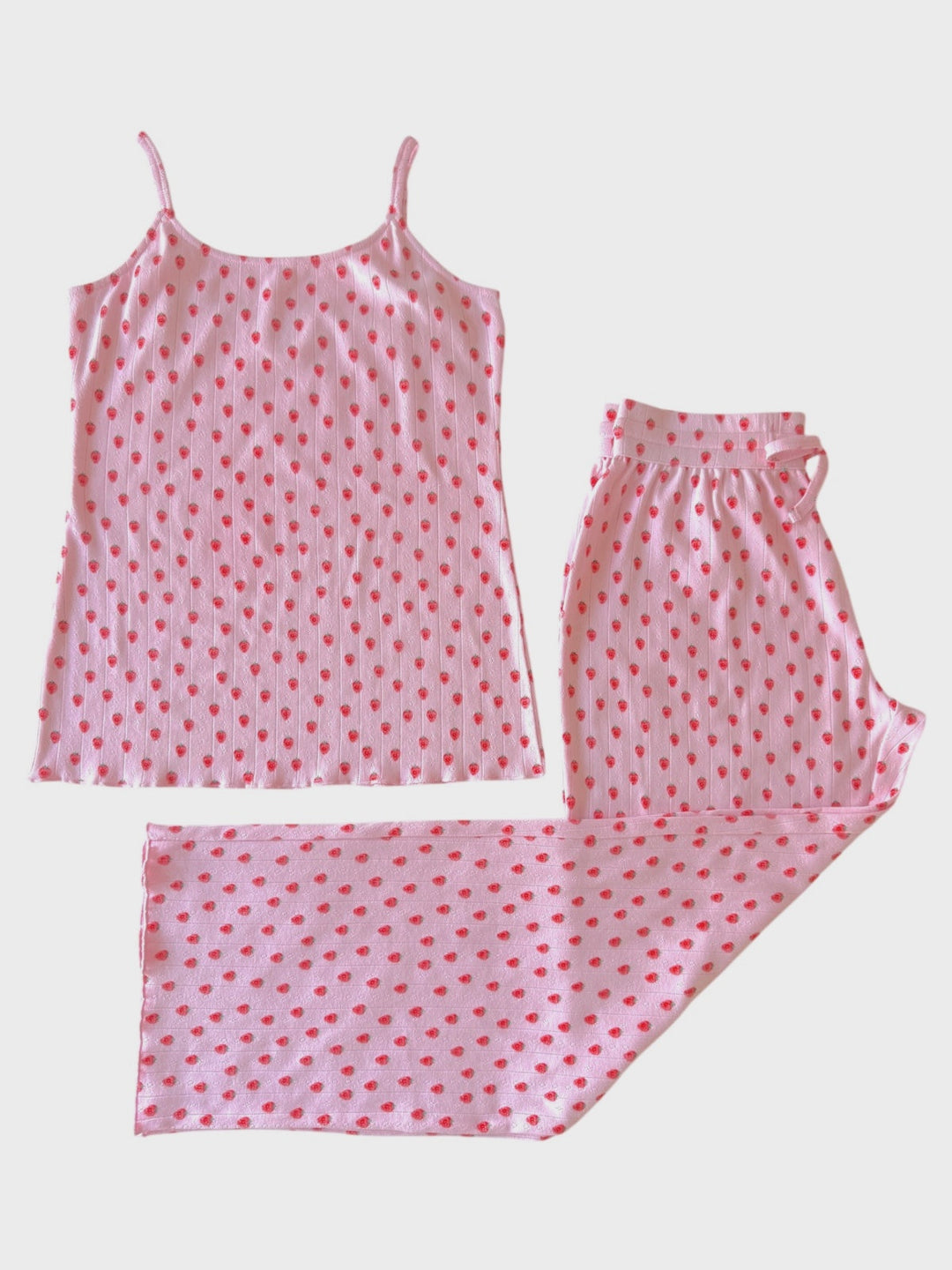 Pink Strawberry Womens Lounge Set