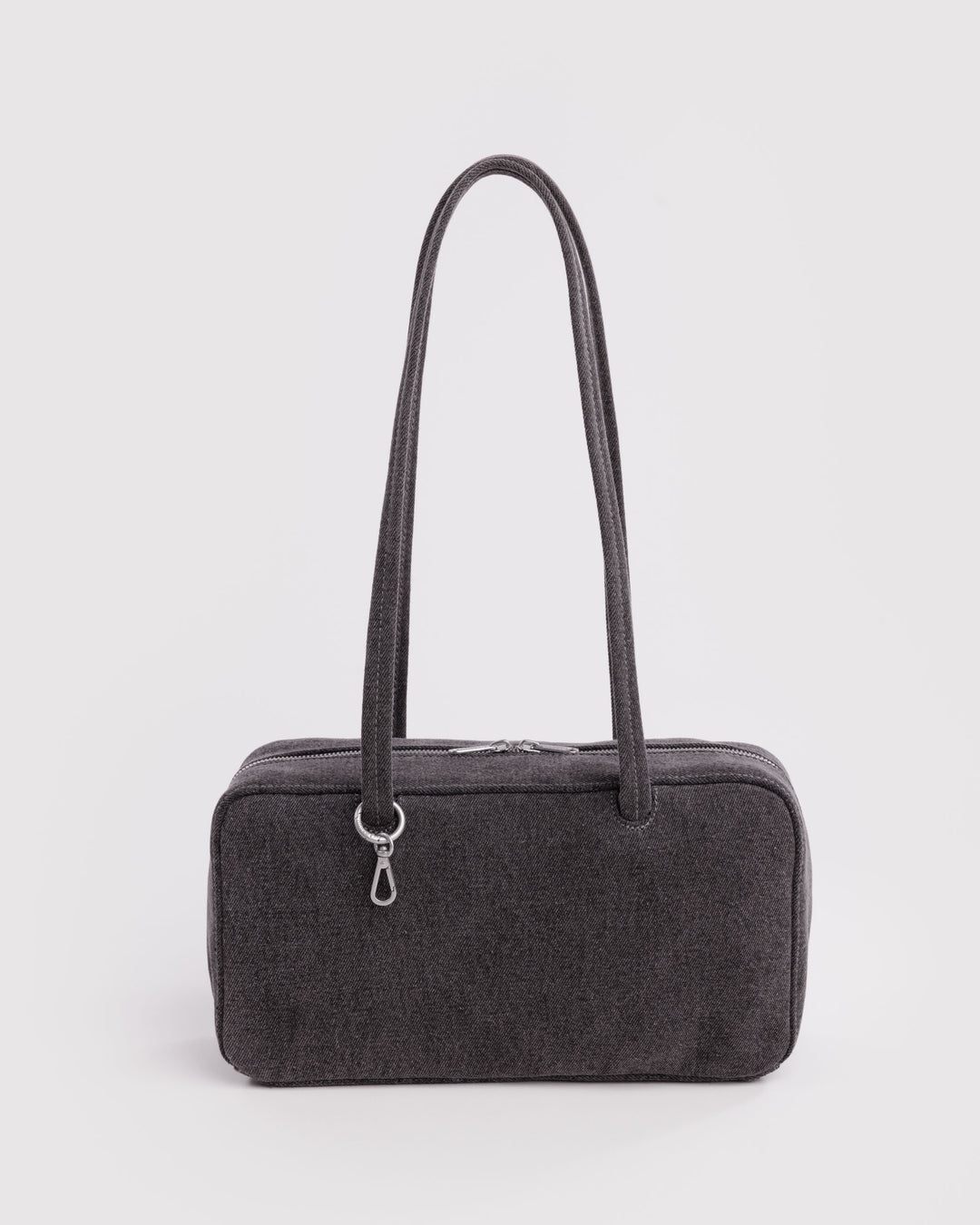 Washed Denim Bowler Bag