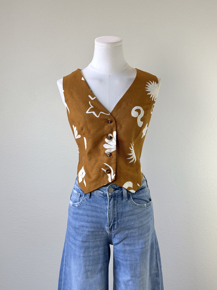 Doodle Button Vest