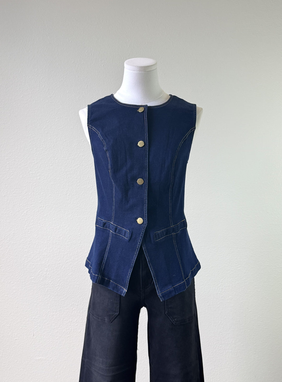 Elara Denim Vest