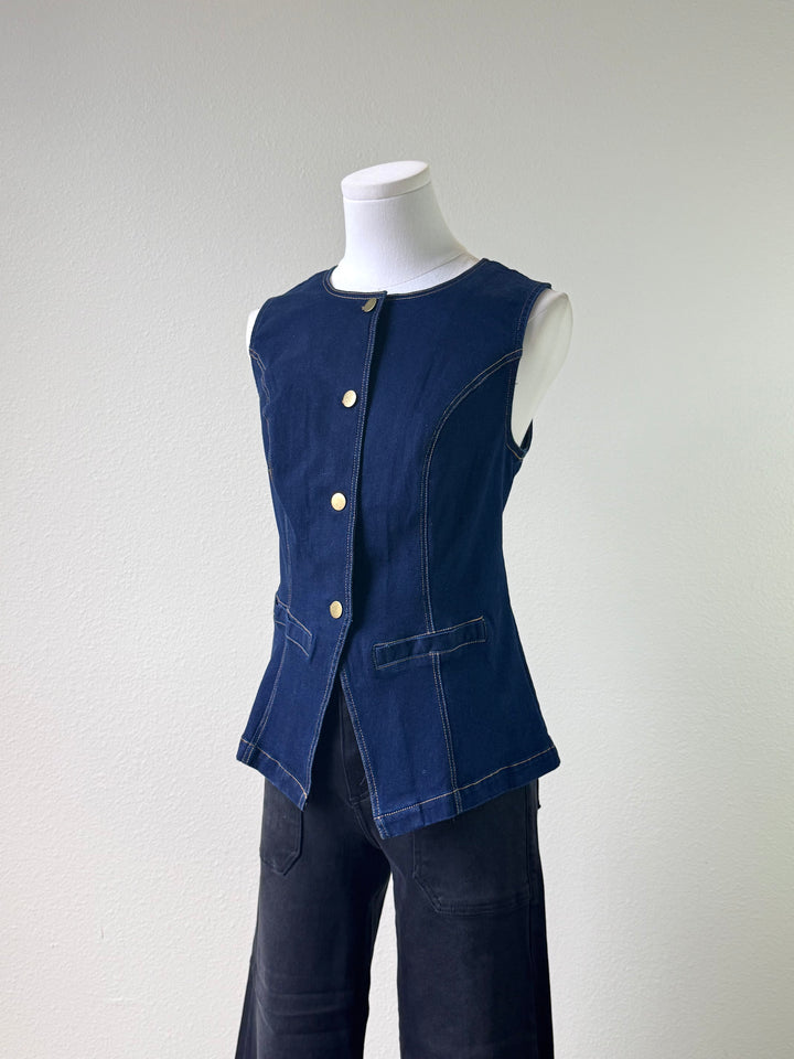 Elara Denim Vest