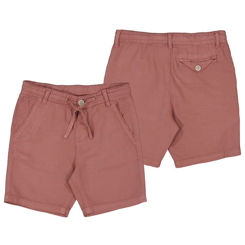 Guava Toddler Linen Shorts