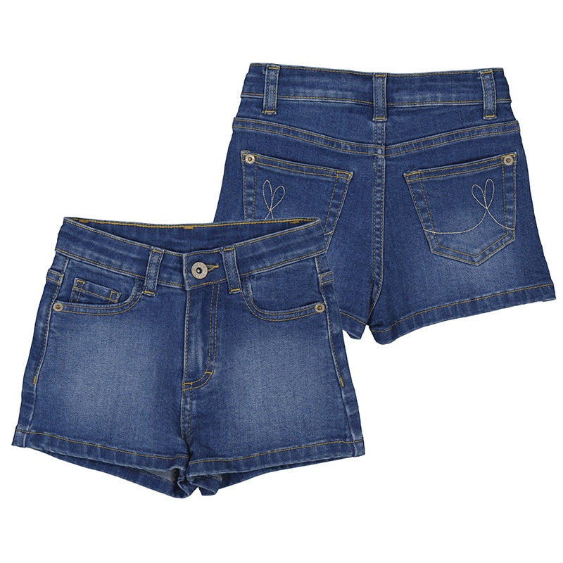 Medium Wash Denim Shorts