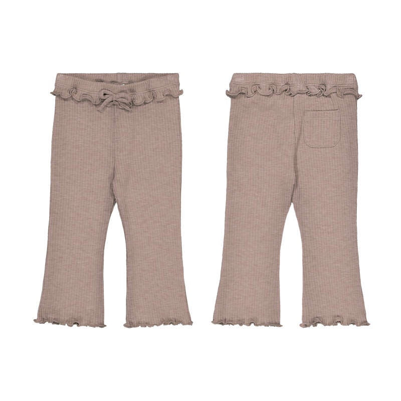 Brown Ruffle Legging