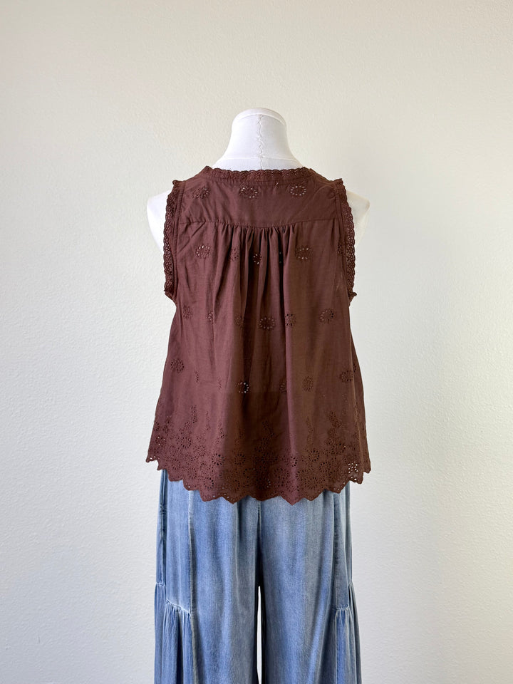 Brianna Eyelet Tank