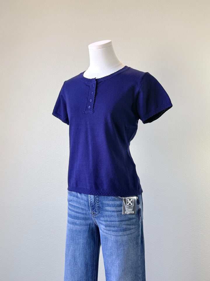Knit Scallop Top