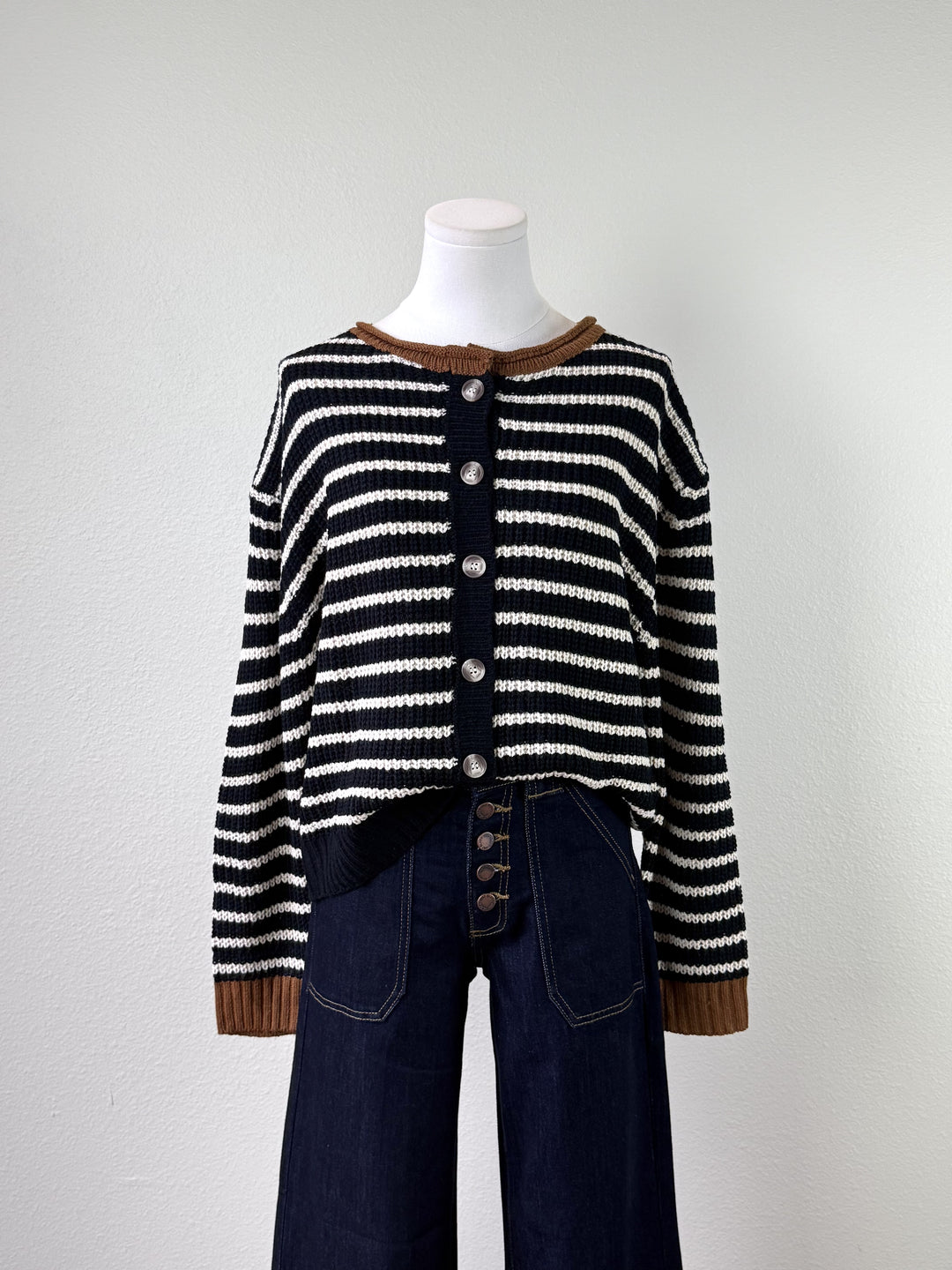 Malika Stripe Cardigan