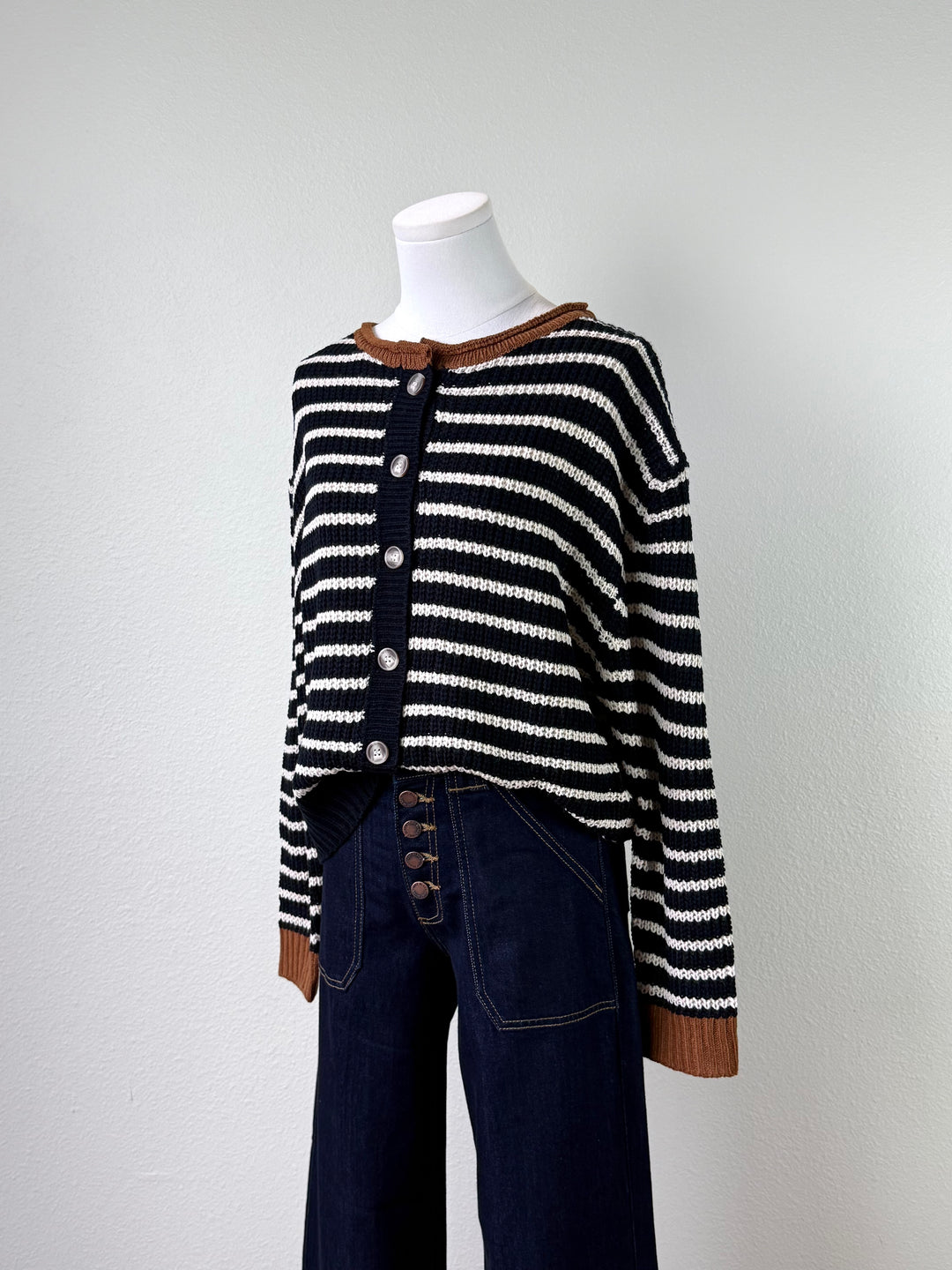 Malika Stripe Cardigan