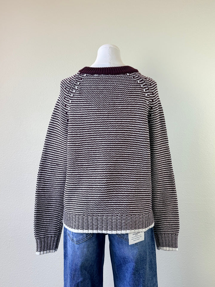 Plum Stripe Sweater