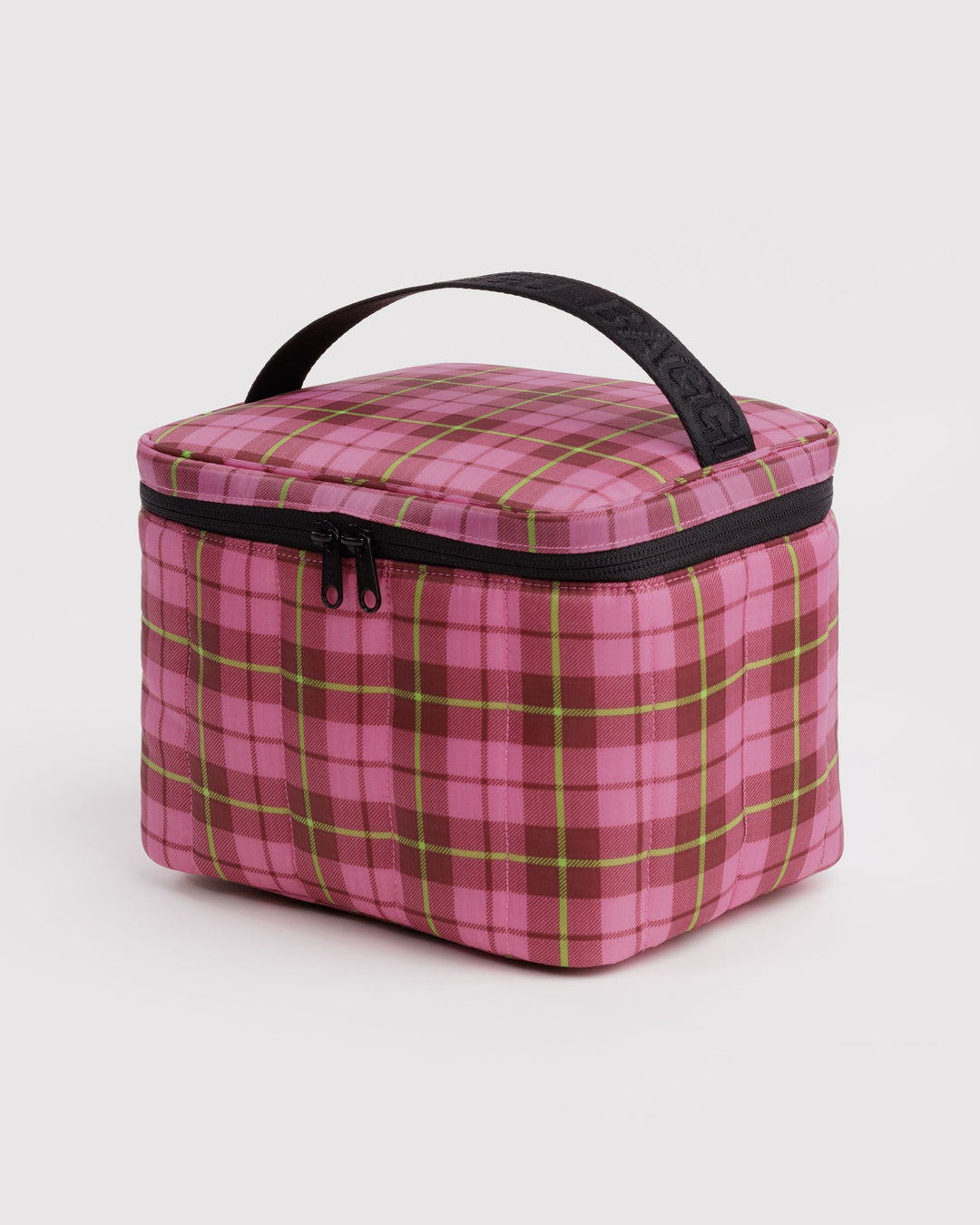 Azalea Pink Tartan Puffy Lunch