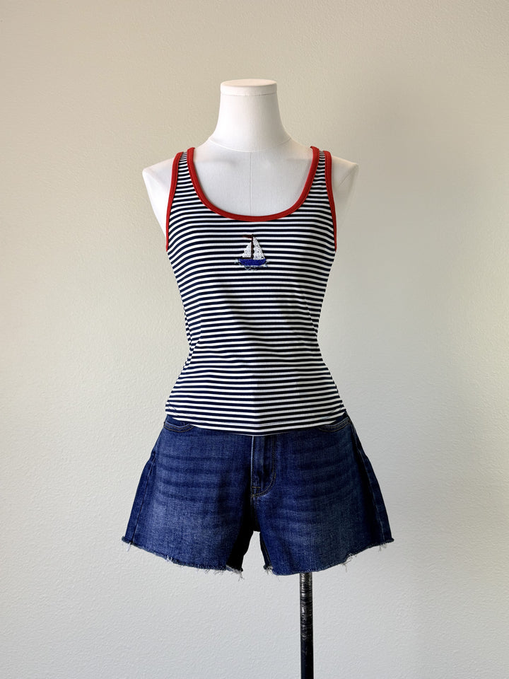 Sailboat Striped Tank