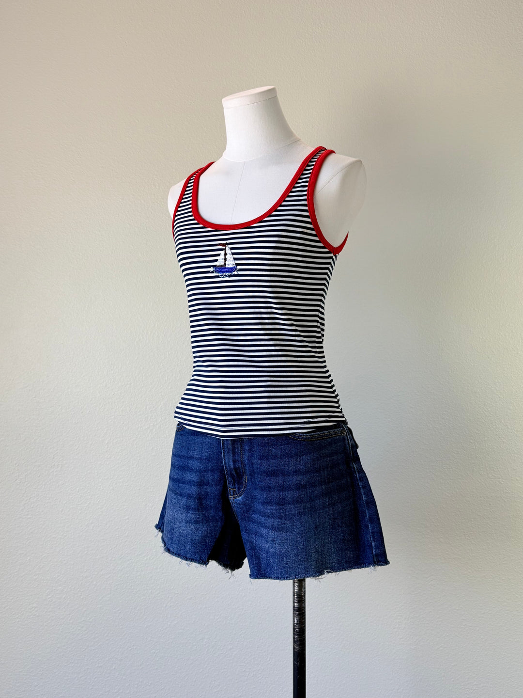 Sailboat Striped Tank