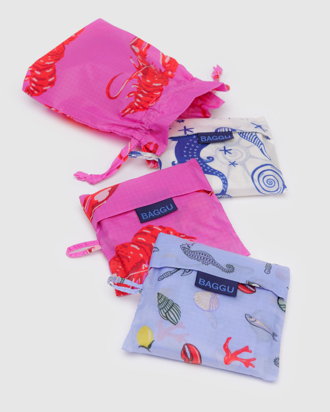 Sea Creatures Set of 3 Standard Bags