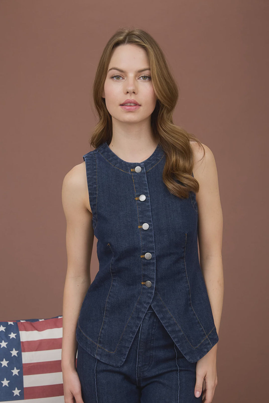 Denita Denim Top