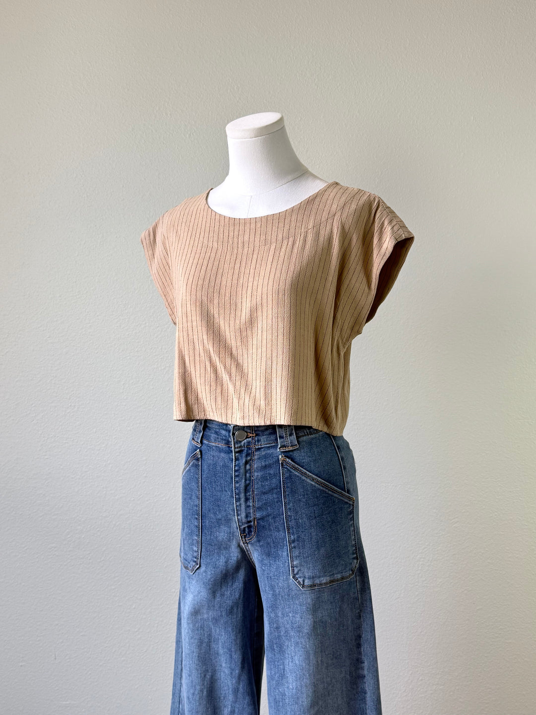 Teresa Pinstripe Top