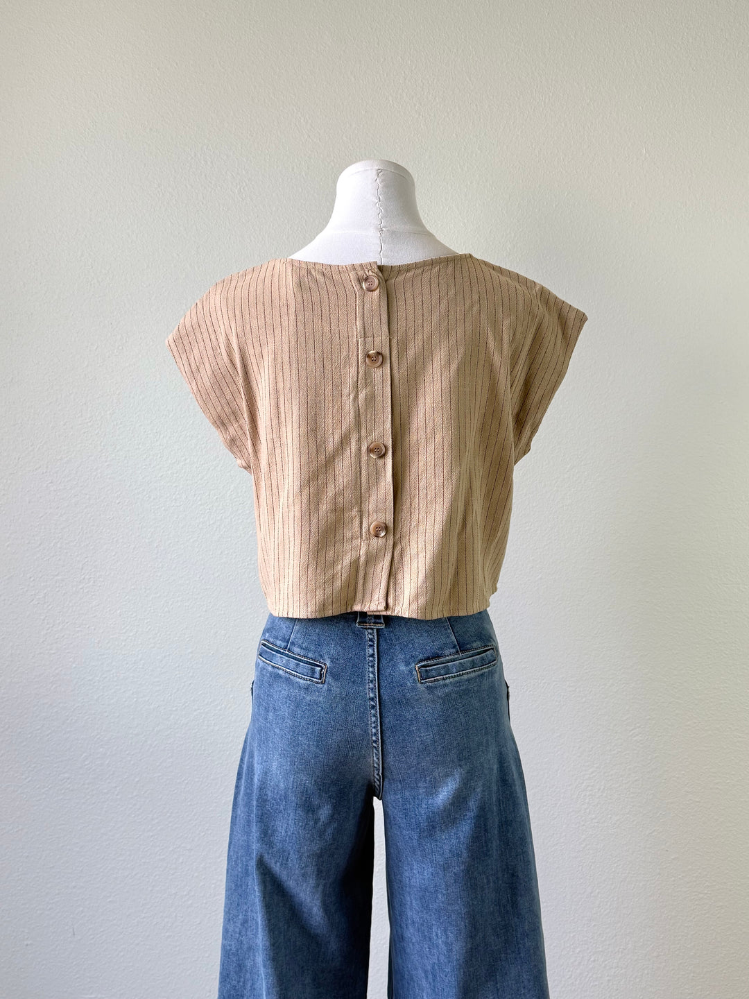 Teresa Pinstripe Top