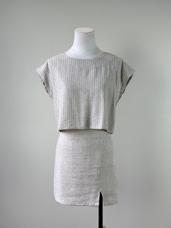 Teresa Pinstripe Top