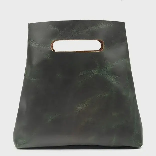 Moss Leather Minimalist Bag