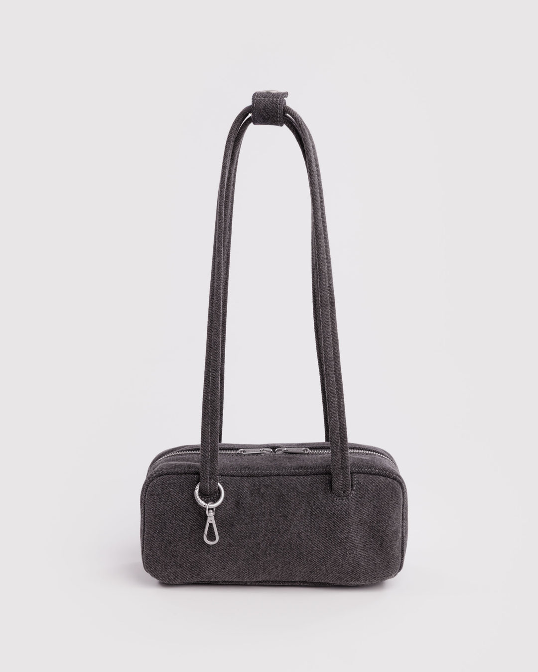 Washed Denim Sm Bowler Bag