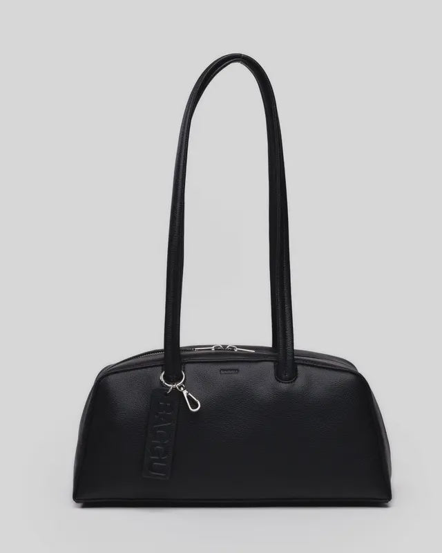 Black Leather Bowler Bag