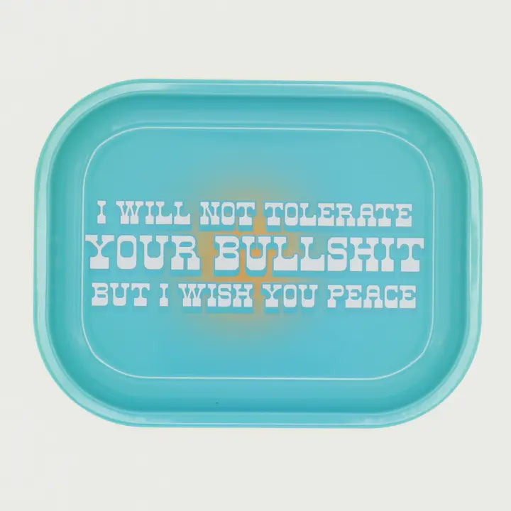 No Bullshit Metal Tray