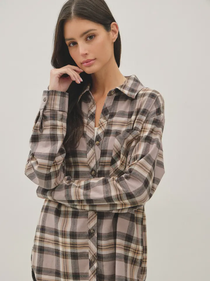 Moana Flannel Top