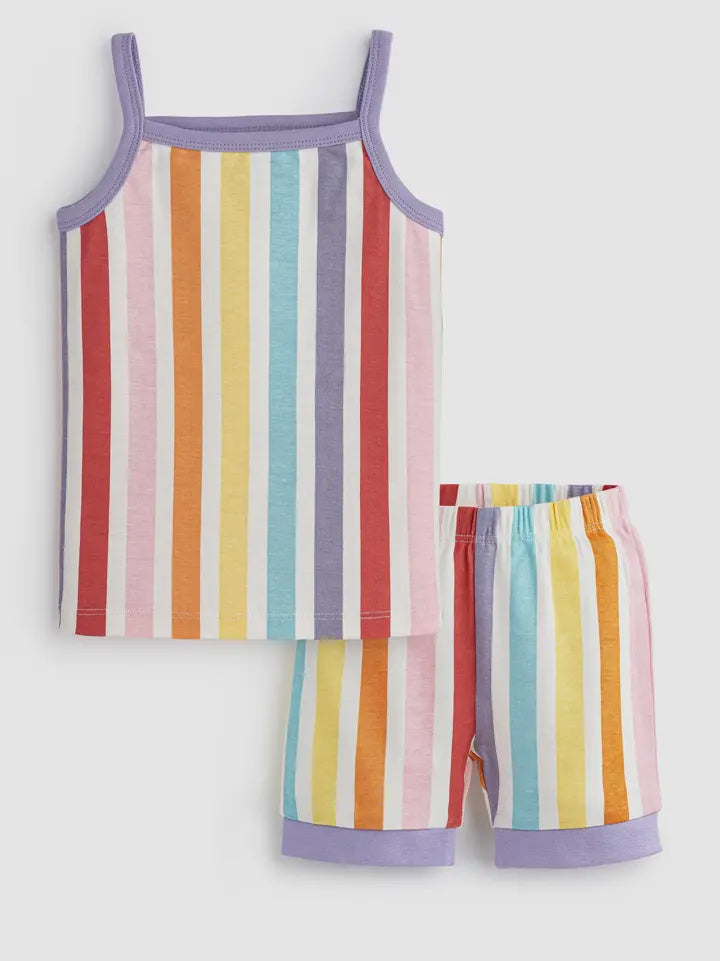 Rainbow Stripes PJ Set