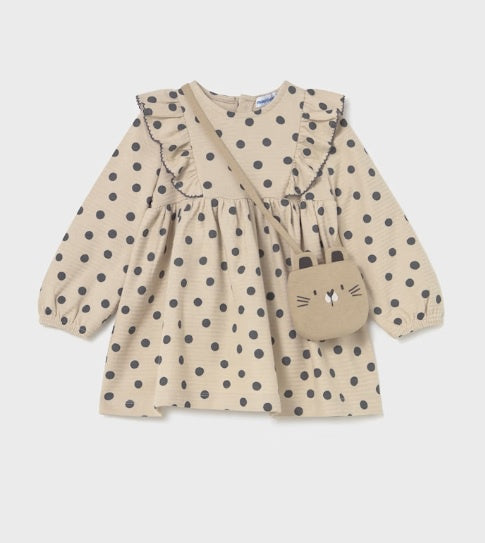 Dot Dress with Purse