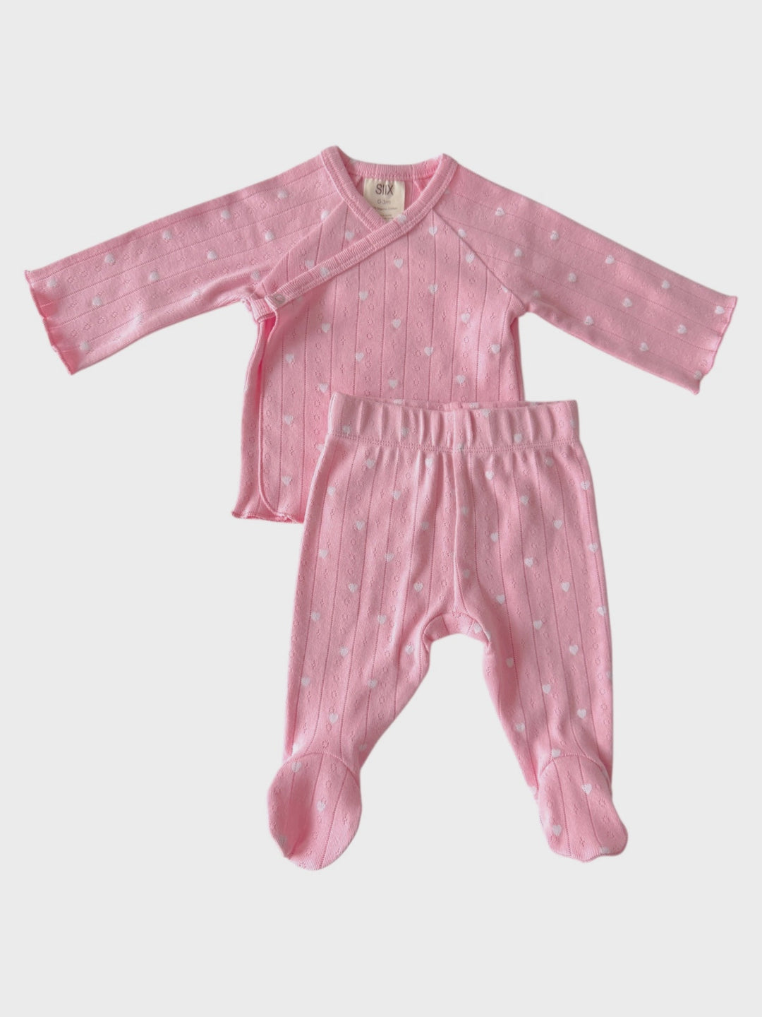 Pink w Hearts Layette Set