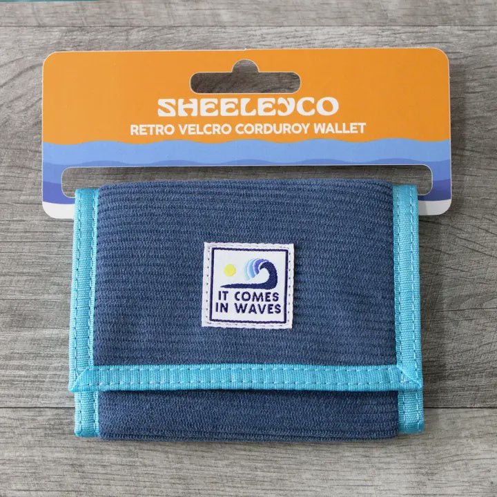 It Comes in Waves Velcro Wallet