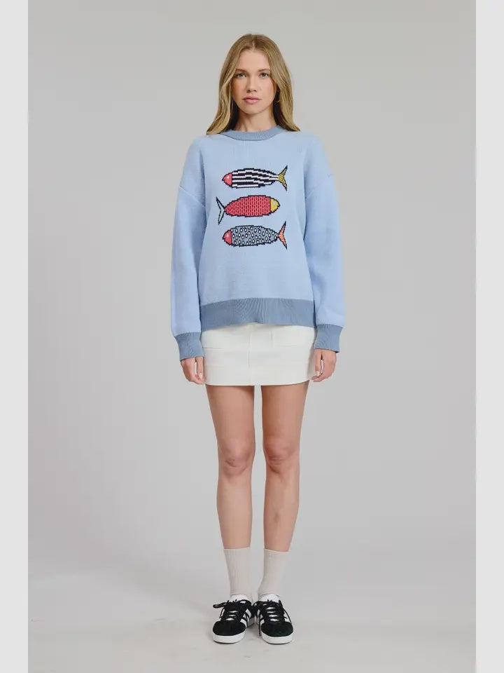Fish Friends Sweater