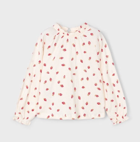 Strawberry Flowy Top