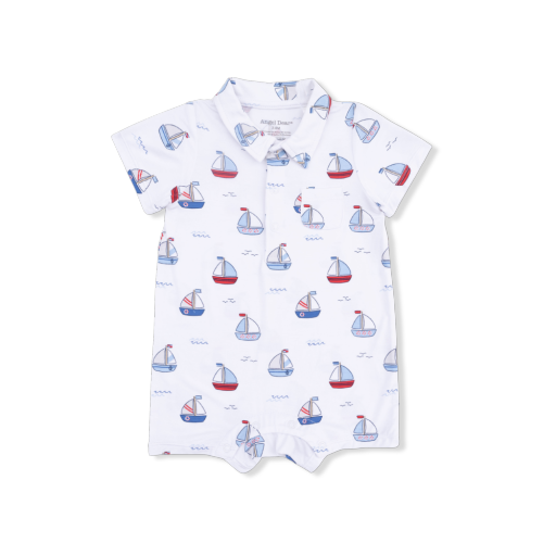 Bubbly Sailboats Polo Shortie