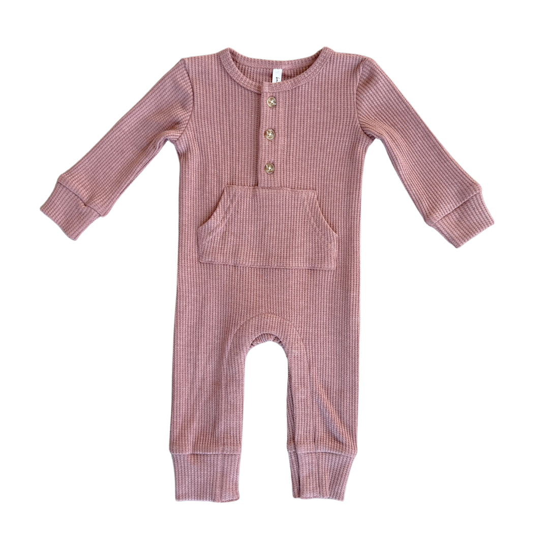 Burlwood Waffle Romper