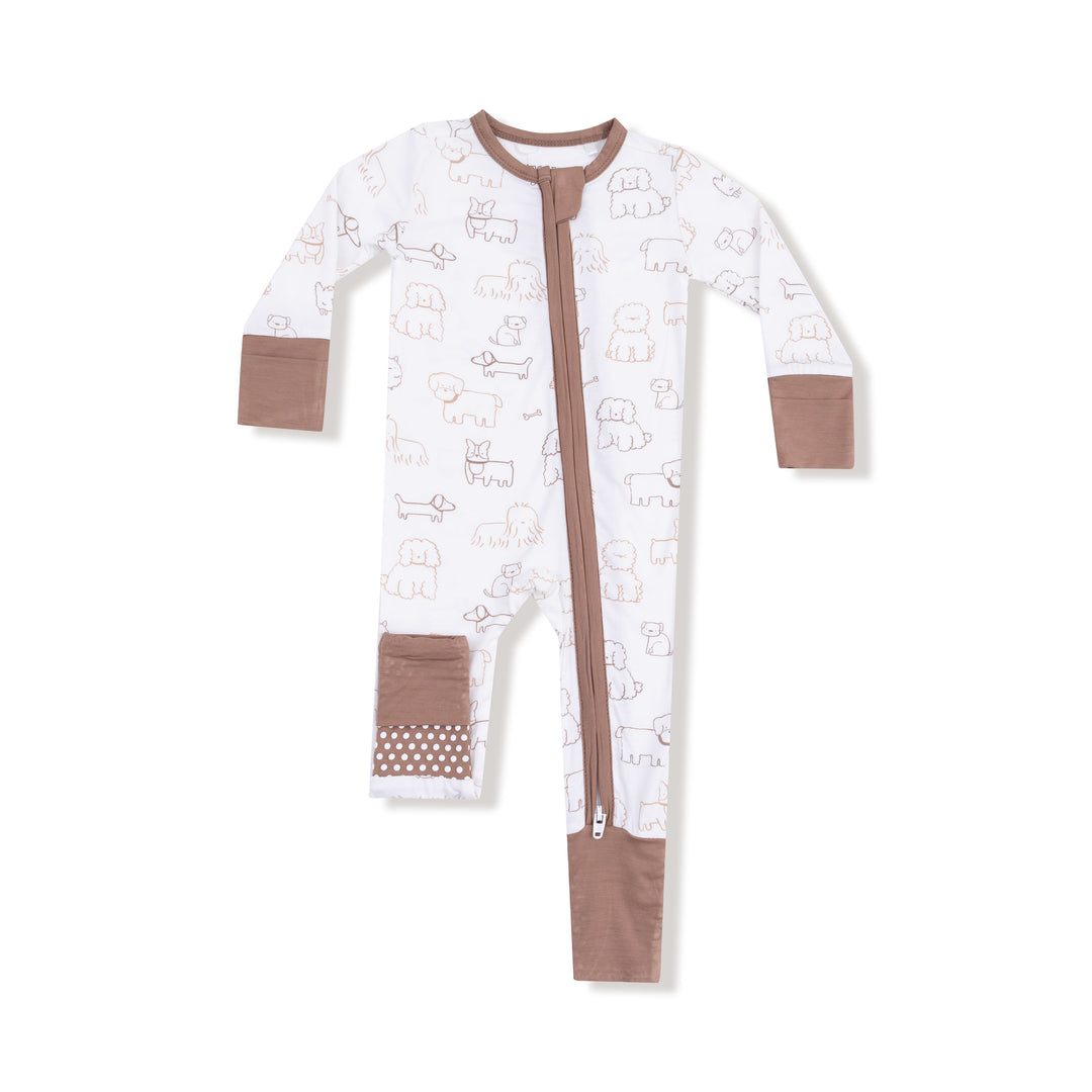 Neutral Pup Convertible Romper