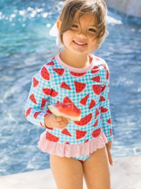 Watermelon L/S 2 pc Swimsuit