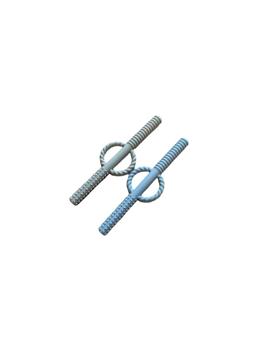 Slate/Seafoam Teething Straws