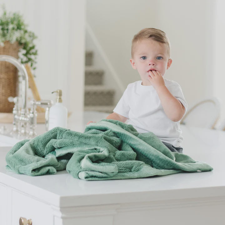 Lush Receiving Blanket in Seagrass