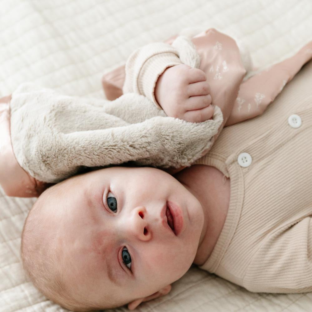 Dainty Floral Satin Border Mini Blanket