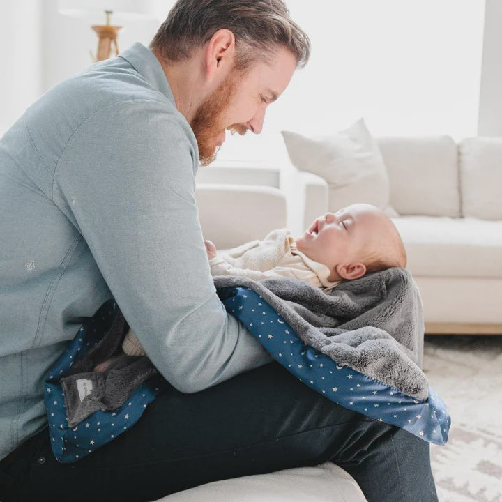 Satin Border Receiving Blanket in Twinkle Star