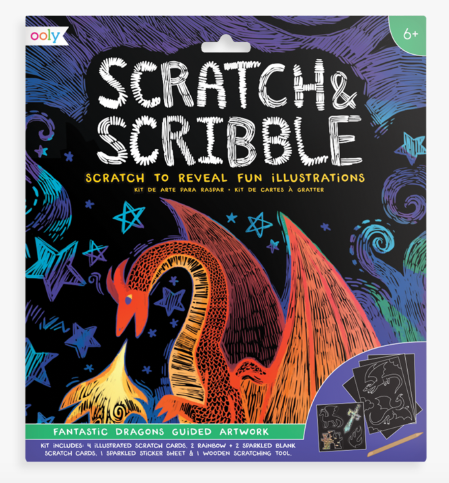 Scratch and Scribble Art Kit in Dragons
