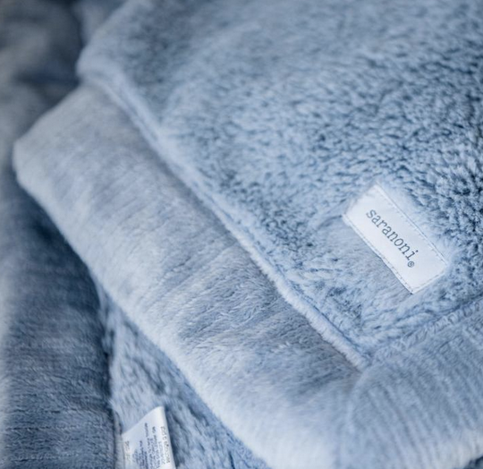 Saranoni Lush Mini Blanket in Storm Cloud