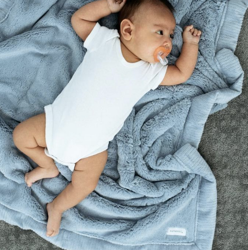 Saranoni Lush Mini Blanket in Storm Cloud