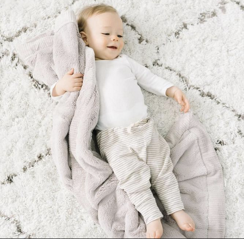 Lush Receiving Blanket in Feather