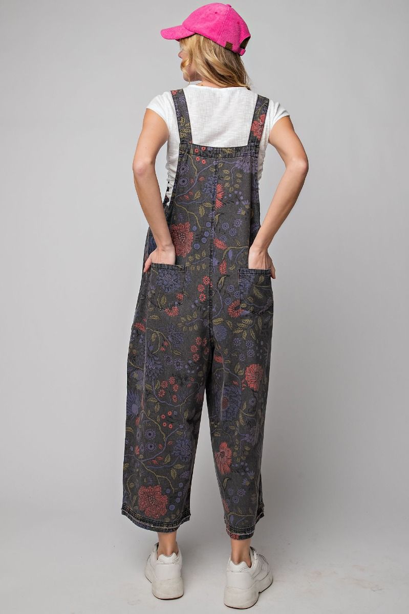 Vintage Floral Overalls